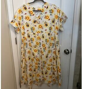 Disney Cruise Line Minnie Mouse Sun Dress L Beachy Resort wear Summer Vacation